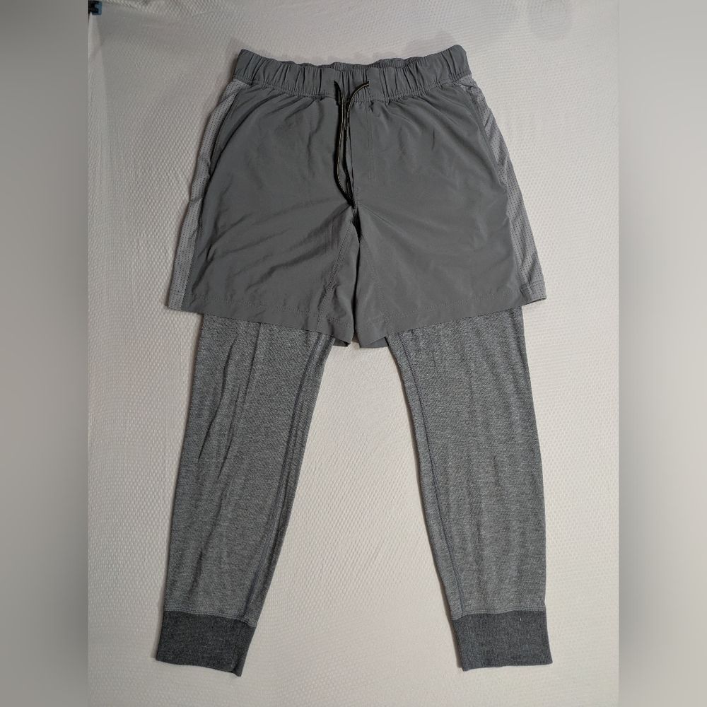 lululemon athletica Gray Athletic Shorts with Leggings